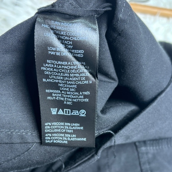 Maeve The Colette Ruffle-Hem Crop Wide-Leg Pants - Black - Picture 6 of 11